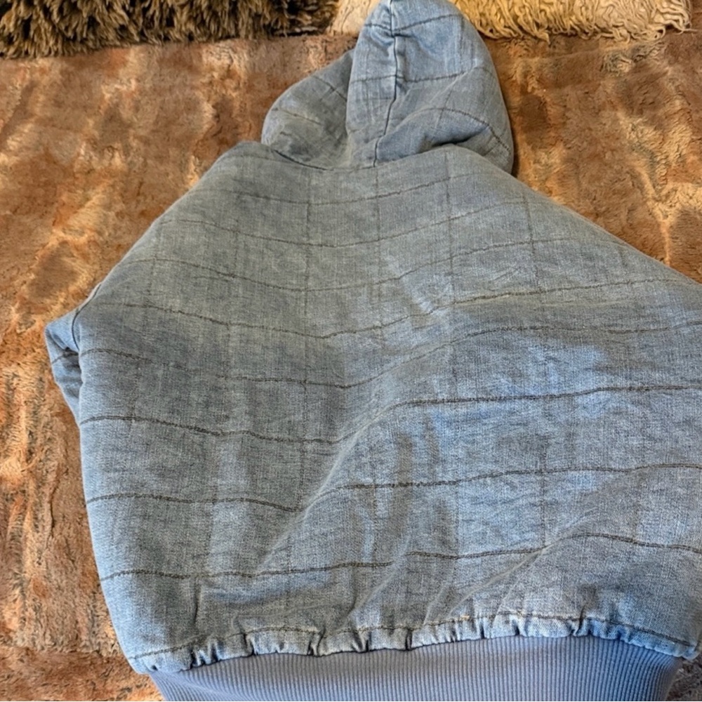 Aerie Gray Quilted Puffer Jacket - Picture 3 of 3